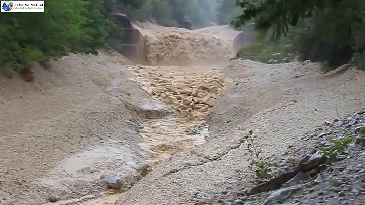 Powerful Flash Flood Carried Large Boulders in Switzerland
