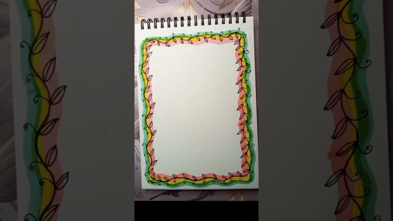 Easy Border Designs ideas for journal, Assignment, Notebook, Project, Dairy, Card