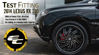 Test Fitting - 2014 Lexus RX 350 w/ 22" GIMA In-Flames wheels & 30" Toyo Proxes ST IIs