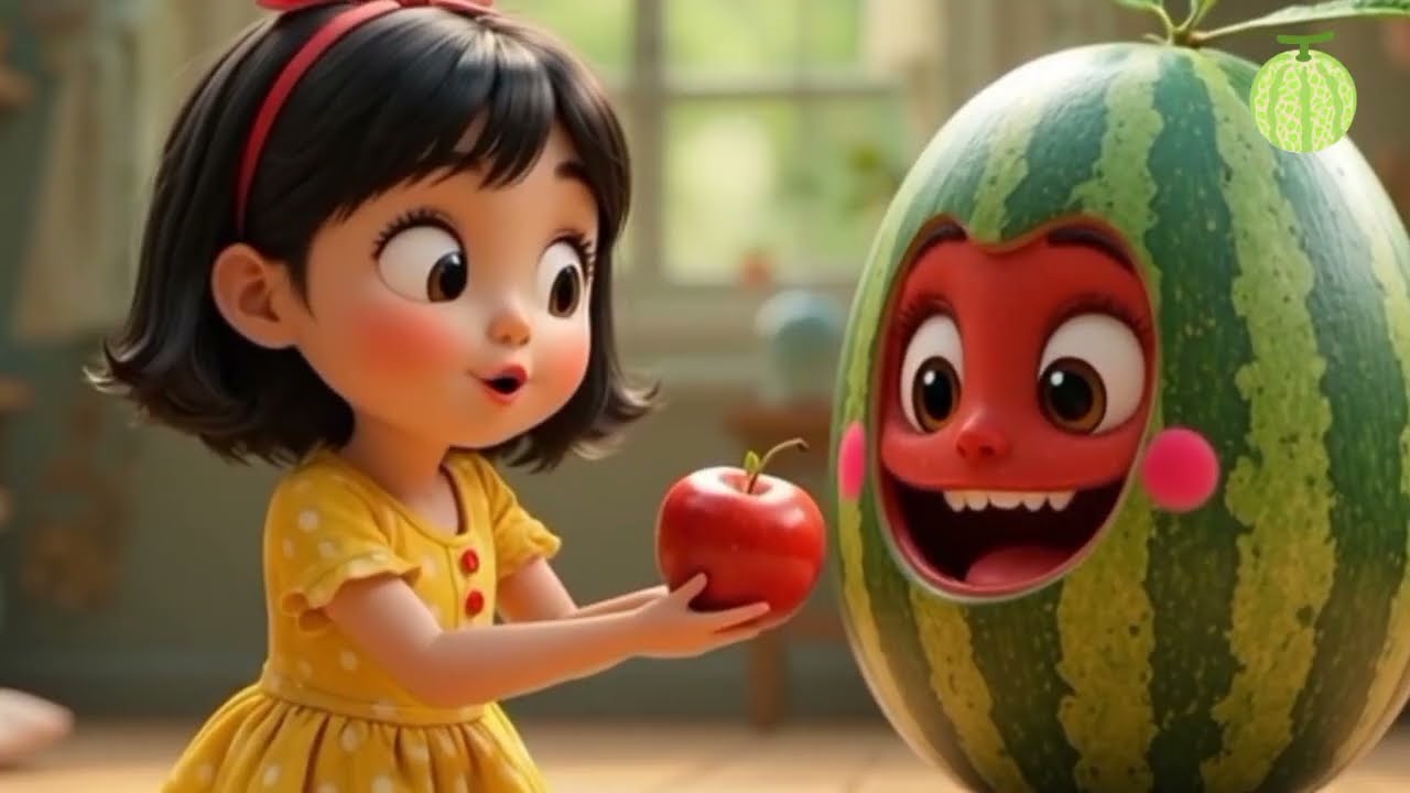 The Little Girl and the Talking Watermelon | Cute 3D Animation Story
