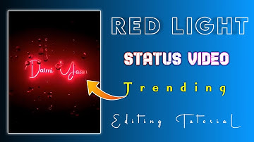 How to make Trending Redlight Text Status Video | Status Video Kaise Banaye | technicalmahatma