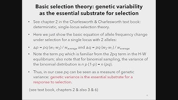 QBio Program: Thomas Flatt: Evolutionary Biology - Class 3