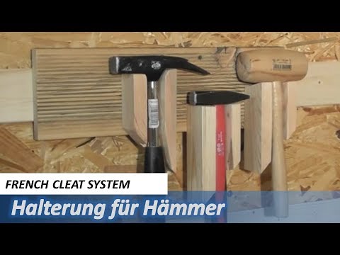french-cleat-system---halterung-für-hammer-/-zimmermannshammer-/-klüpfel-/-holzhammer