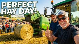 I Tried Hay Baling For The First Time! (John Deere 6R)