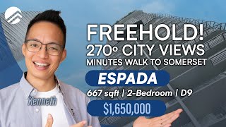 Espada - Freehold 2-Bedroom in River Valley | Singapore Home Tour | $1,720,000 | Kenneth Tan