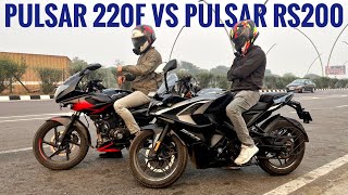Bajaj Pulsar 220f vs Pulsar RS200 || Long Race till their Potential ||