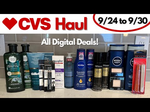 CVS Free and Cheap Digital Couponing Deals This Week | 9/24 to 9/30 | Easy All Digital Deals!