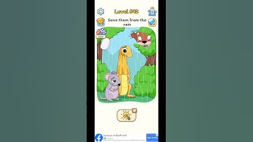 DOP 5 Delete One Part Level 542 Save them from the rain #shorts #gaming #dop Please Subscribe