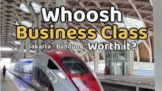 📍Bandung 🔥🔥 Whoosh Business class Jakarta - Bandung Worth it gak #shortvideo #kcic   #food  #whoosh 