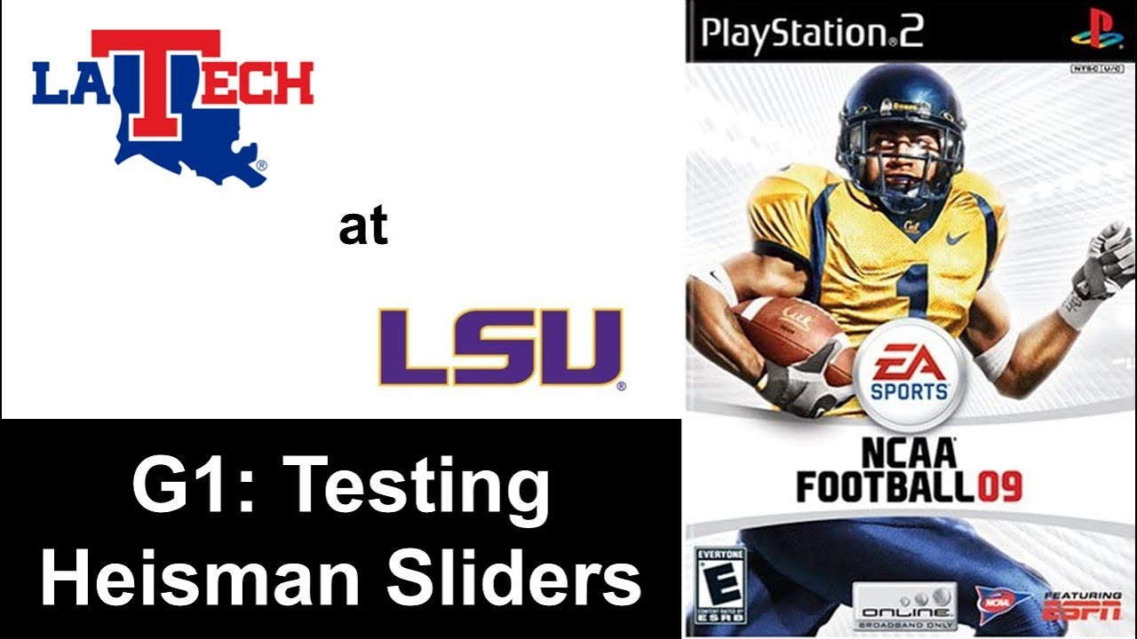 NCAA Football 09 Testing Heisman Sliders Game 1 YouTube
