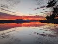 Sunrise across Lake Winnisquam Waldron Bay NH