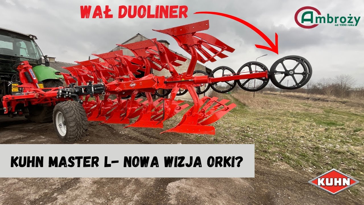 PŁUG KUHN MASTER L z wałem DUOLINER- Omówienie maszyny.
