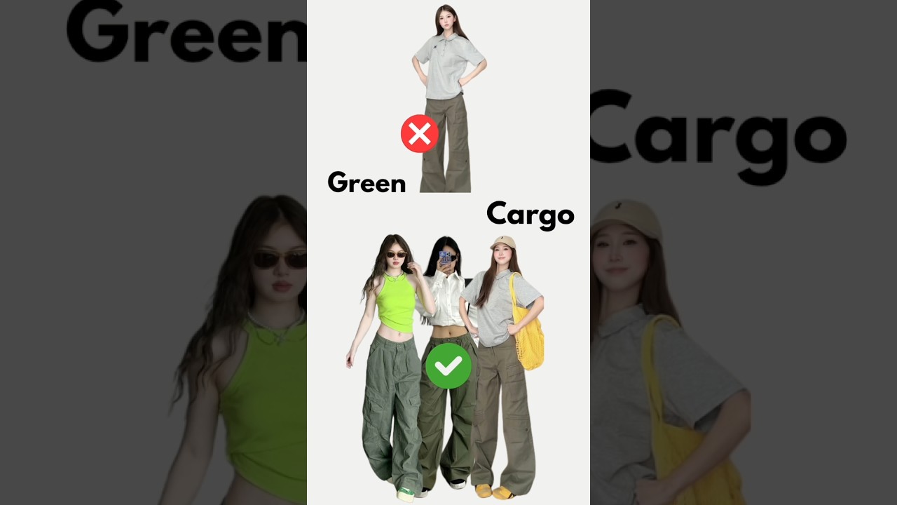 5 Better Ways to Wear a Green Cargo Pant #stylingtips #ulzzangfashion #ulzzang #koreanstyle