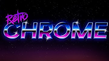How to Create a Retro Style Chrome Text Effect in Adobe Photoshop || 80