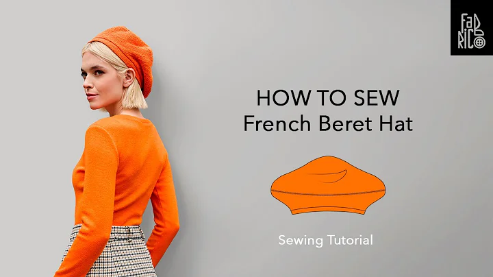 Woman Beret hat cutting and sewing | DIY hats | Woman's Spring hat sewing tutorial