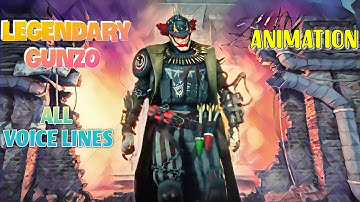 CODM LEGENDARY GUNZO DEVIL JESTER VOICE LINES & LOBBY INTRO ANIMATION | LEGENDARY GUNZO DRAW CODM