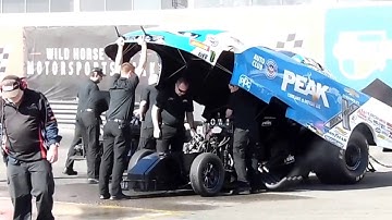 john force testing at phoenix 2018