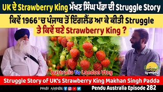 Struggle Story of UK’s Strawberry King Makhan Singh Padda~Pendu Australia Episode 282~Mintu Brar