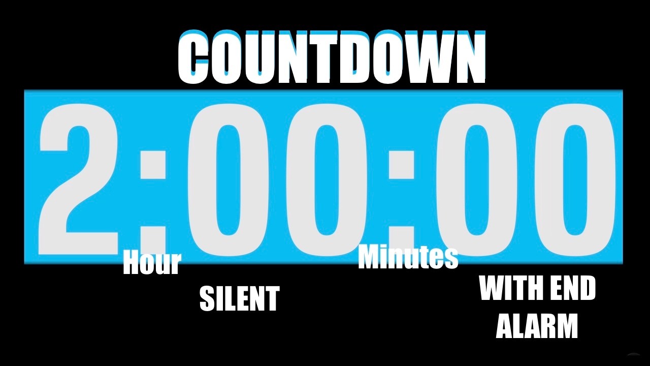 2 Hour Timer Blue Sky| Silent Countdown +End Alarm - YouTube