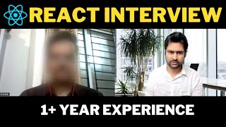 ReactJS Interview - Frontend developer 1 year experience (mock) #reactjs