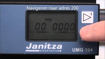 Modbus adres instellen op Janitza UMG104, UMG604, UMG605