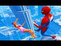 GTA 5 Spiderman Jumping off Highest Buildings #11 (Euphoria Physics/Ragdolls)
