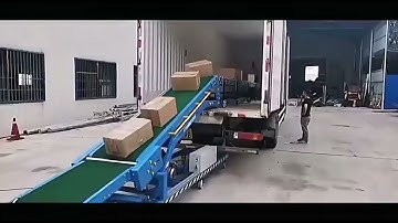 Extendable Telescopic Belt Conveyor for Logistics Warehouses | Truck Loading Conveyor