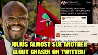 JULIUS MALEMA ALMOST SUE ANOTHER CLOUT CHASER ON TWITTER FOR FALSE ALLEGATIONS!