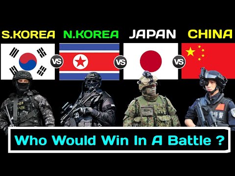 South Korea vs North Korea vs Japan vs China Military Power Comparison 2022 | Japan vs China | Korea