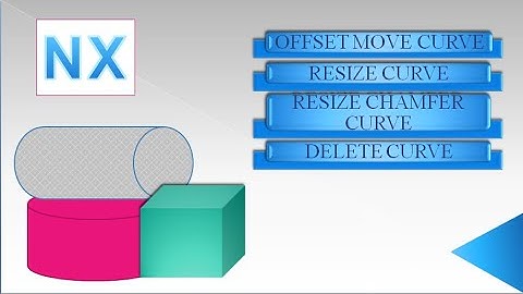 Introduction to Offset Move Curve | Resize Curve | Resize Chamfer Curve | Delete Curve in NX