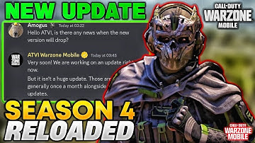 Warzone Mobile New Update || Season 4 Reloaded Major Update || Warzone Mobile Update