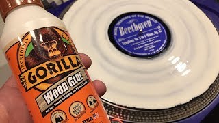 Cleaning a Record with Wood Glue!?