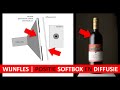 Wijnfles fotograferen | Positie van flitser en van diffusiescherm (Dutch)