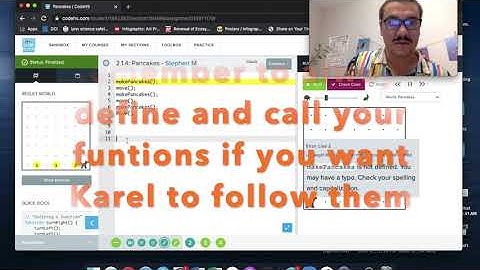 CodeHS: Karel Video #5 -    Intro. to Functions Continued