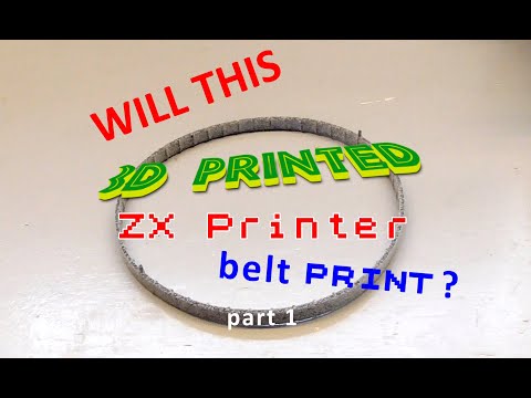 MJF printed ZX Printer belt arrived - YouTube