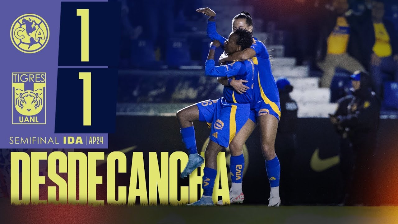 🥅 Resumen Desde Cancha | América 1 - 1 Tigres | Semifinal Ida ...