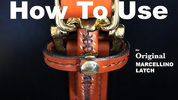 How To Open and Close an Original Marcellino Latch Briefcase