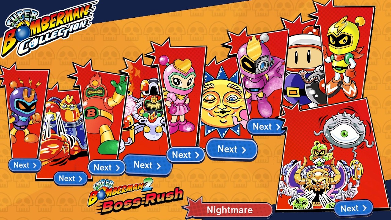 Super Bomberman Collection - Boss Rush - Super Bomberman 2 (Nightmare difficulty)