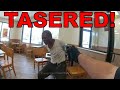Man's Refusal to Leave Ends in Taser and Arrest
