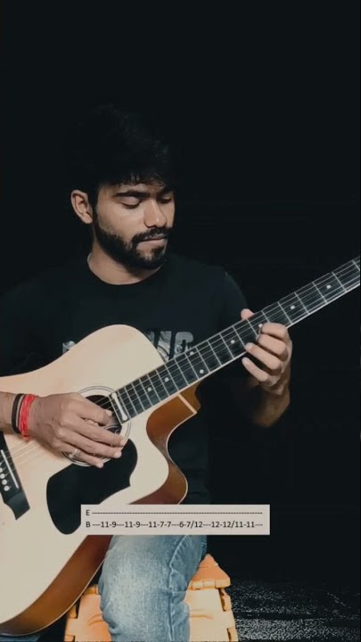 Ae Dil Hai Mushkil - Single String Guitar Tabs #shorts #unplugged #music #guitar