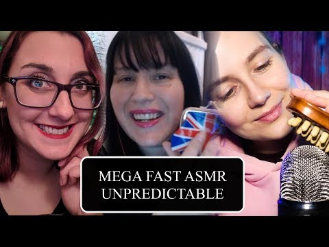 ASMR FAST & INSANELY UNPREDICTABLE TRIGGERS (With MinxLaura123 & FastASMR)