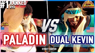 SF6 🔥 Paladin (Ryu) vs Dual Kevin (Rashid) 🔥 Street Fighter 6