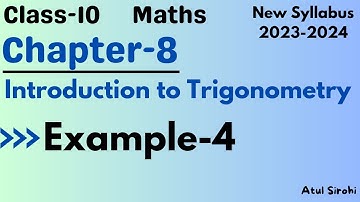 Example-4 | Class 10 Maths Chapter 8 Trigonometry | NCERT