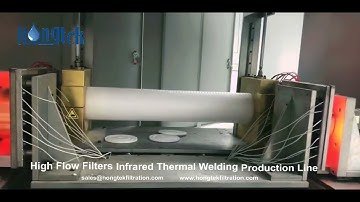 High Flow Pleated Filter Cartridges Infrared Welding Production Line