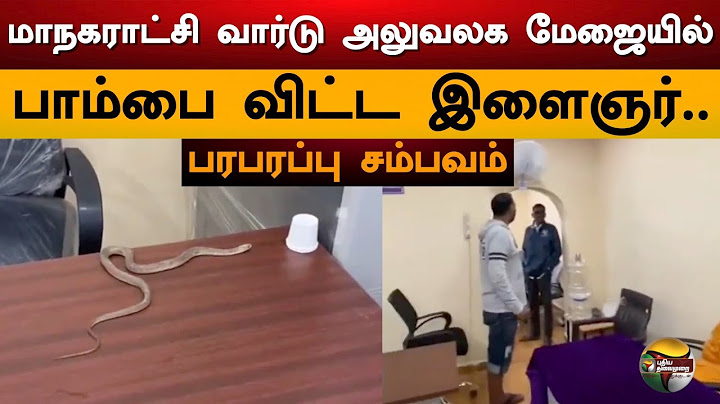 மாநகராட்சி வார்டு அலுவலக மேஜையில் பாம்பை விட்ட இளைஞர்.. பரபரப்பு சம்பவம் | Hyderabad | PTD