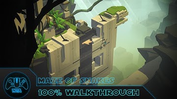 Lara Croft Go - The Maze Of Snakes - 100% Walkthrough
