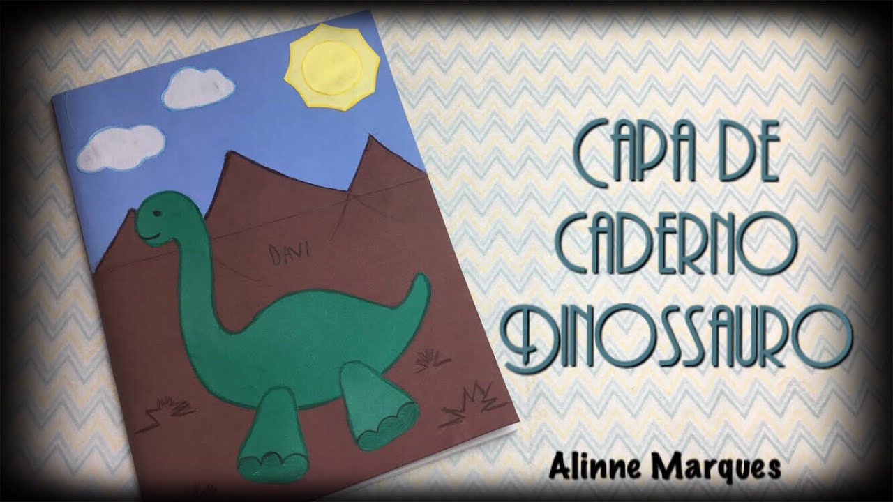 Caderno de Desenho Dinossauro