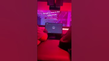 Driving View inside Tesla CyberTruck