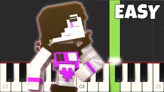 Hard Drive - EASY Piano Tutorial - Minecraft Undertale Song