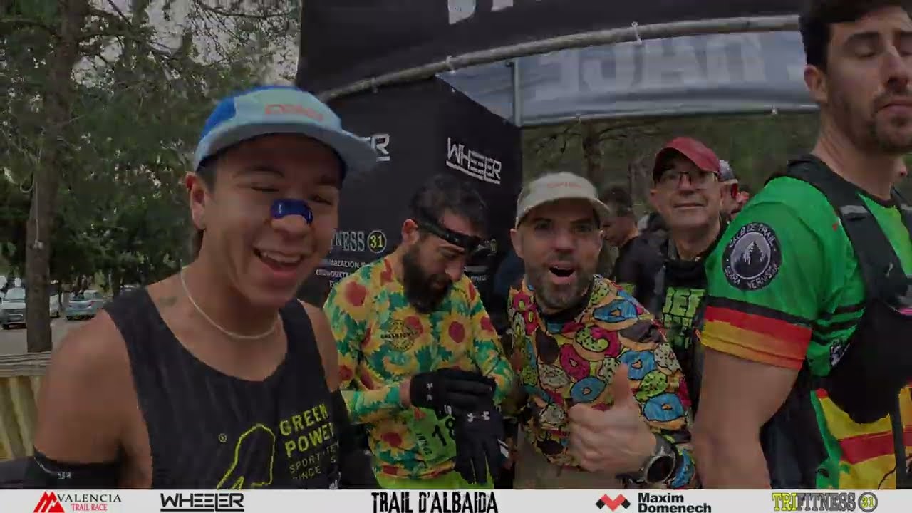 I TRAIL D' ALBAIDA. Resumen y paso de todos los corredores por km10,5